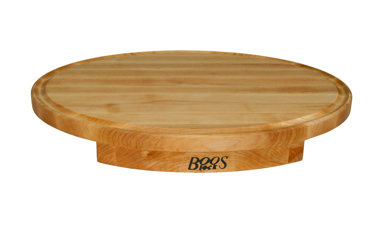 John Boos Corner Counter Saver 24-by-18-Inch Oval-Shaped Cutting Board