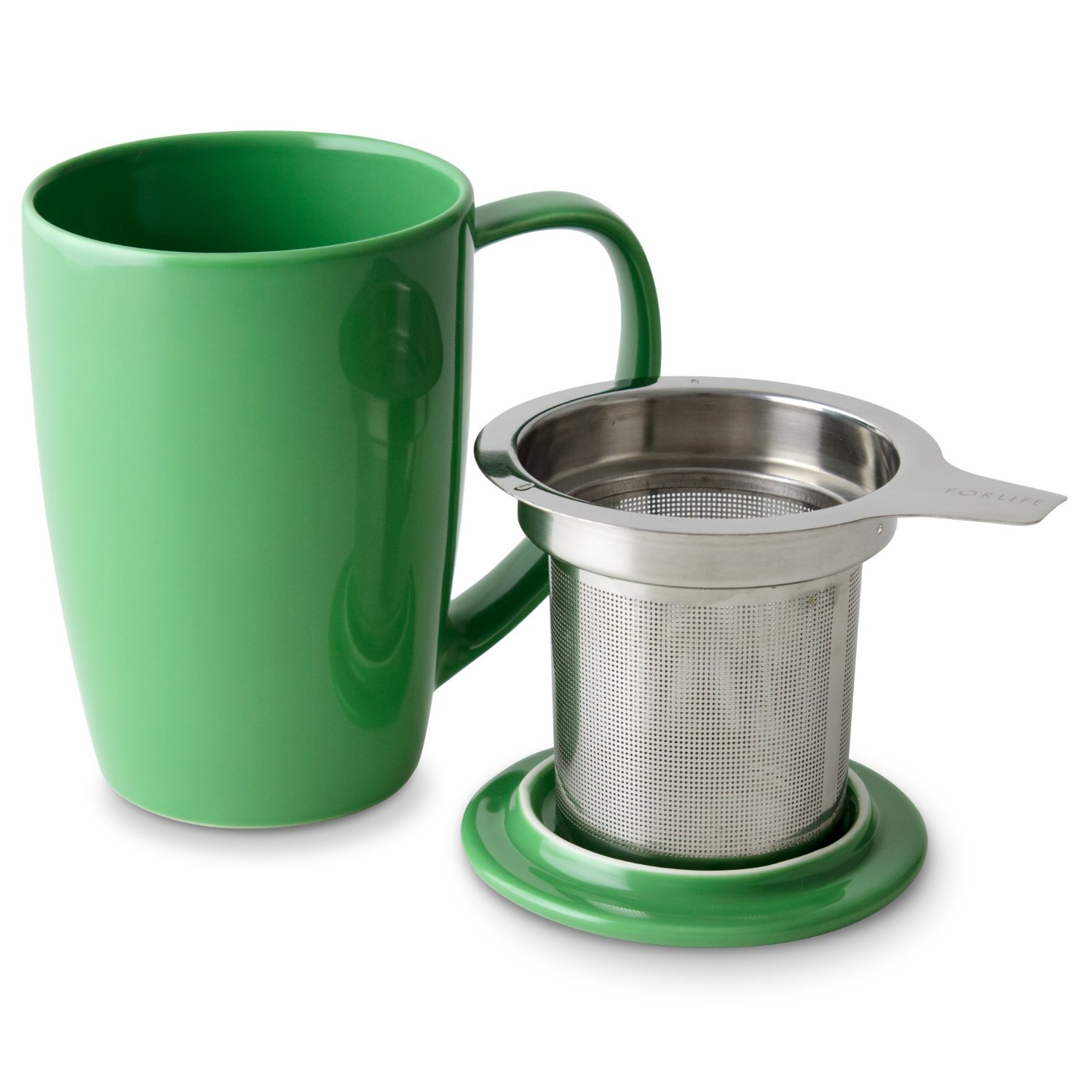 Tall Tea Mug with Infuser and Lid display